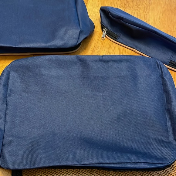 Navy and Tan Travel Organizer Set - Picture 6 of 6